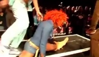 Funny Girls Fall Off Stage During Booty Shake Dance Contest