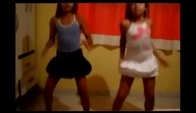 Perreo party dance two girls