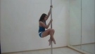 Pole dance trick Tulip