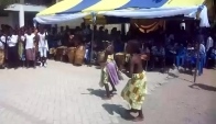Pupils of Bright School Complex doing an adowa dance