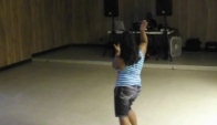 Semaj doing the wobble dance