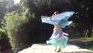 Sofia Belly dance with veil romantic