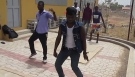 Teaching students alingo dance routin