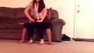 Two girls lap dance